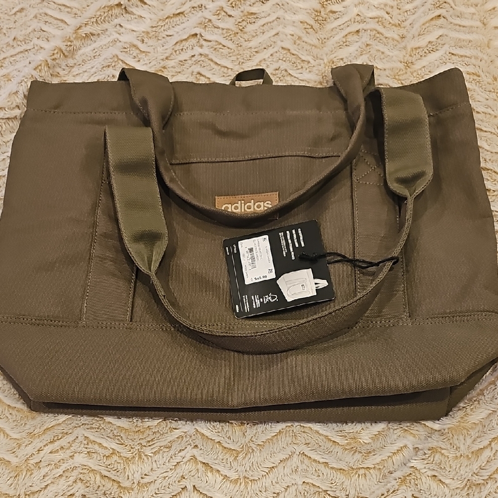 Adidas Khaki Green Tote Bag